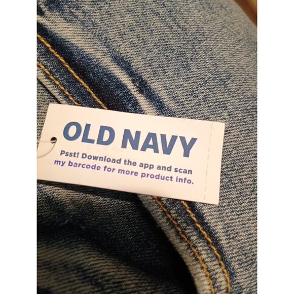 Old Navy O.G. Straight High‎ Rise Ankle Raw Hem Ripped Women's Size 16 Tall #2 - Picture 6 of 10